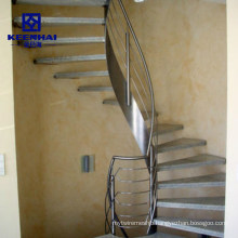 Interior Pipe Stair Parts Stainless Steel Handrail Metal Railing